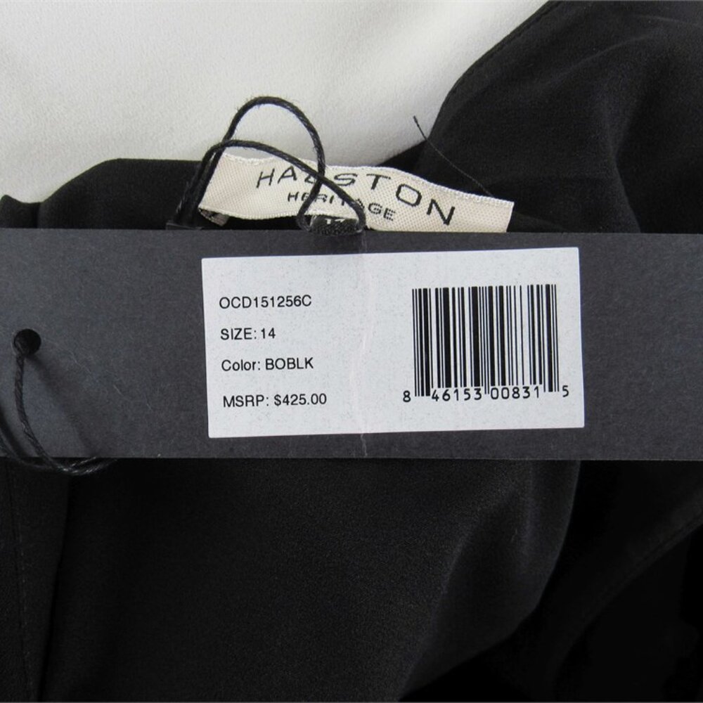Halston One Shoulder Dress, Size: 14 (38" Length) - Picture 2 of 7